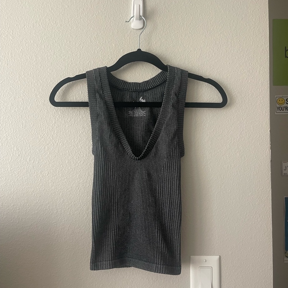 Free People Plunge Neck Tank Top